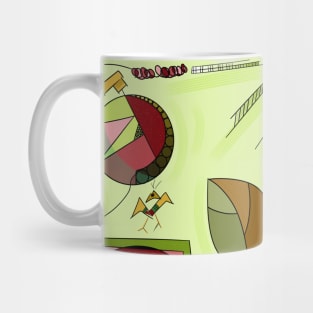 Naive Landscape With Birds Mug